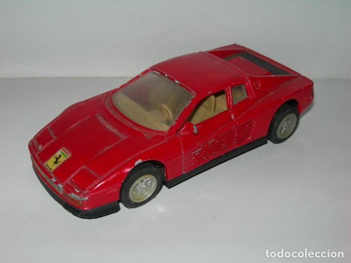 Coches a escala: COCHE DE METAL FERRARI TESTAROSSA A ESCALA APROXIMADA 1/43