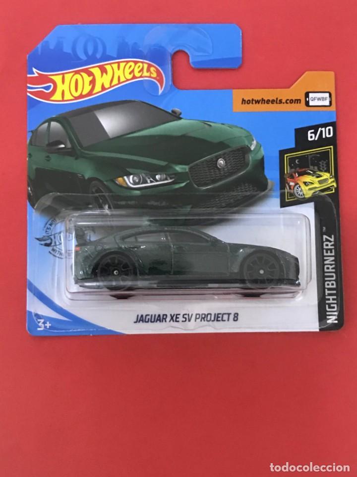 Hot Wheels Jaguar XE SV Project 8 - Flashing Light Feature, Portable Miniature Model Car