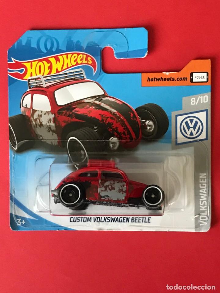 Hot Wheels Custom Volkswagen Beetle #69 RED 2019 new on short card 