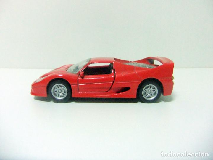 Coches a escala: FERRARI F50 MAISTO SHELL - ESCALA 1:39 - COCHE COLECCI&Oacute;N MINIATURA SUPERDEPORTIVO ITALIA F 50 ROJO