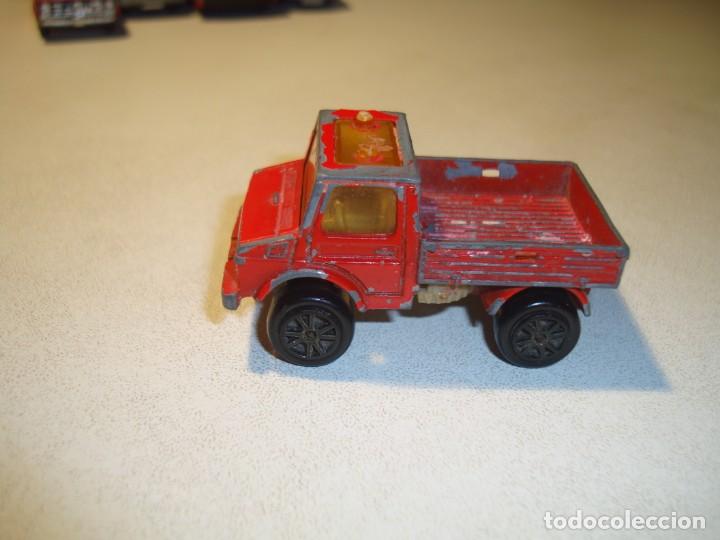 Coches a escala: CAMI&Oacute;N MERCEDES-BENZ UNIMOG MAJORETTE ESCALA 1/82 1980