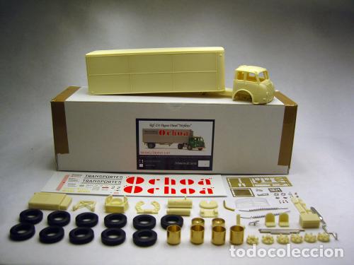 Coches a escala: Modeltrans KIT Ref. 231 Tractora y remolque Pegaso Diesel (Mofletes)