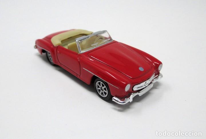 Coches a escala: Mercedes Benz 190 Sl de 1955 de Welly - Mide 7,5 cm de largo