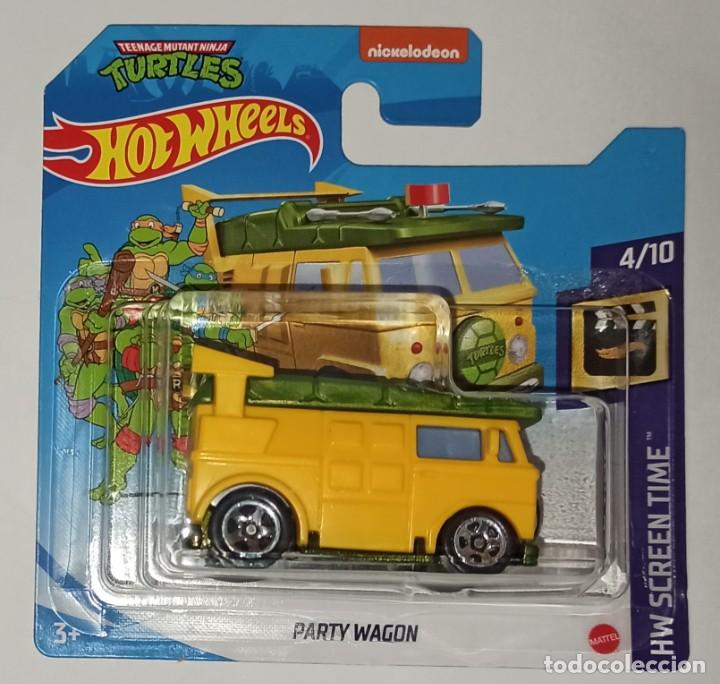 2020 Hot Wheels H Case HW Screen Time TMNT Party Wagon Lot Of 4 