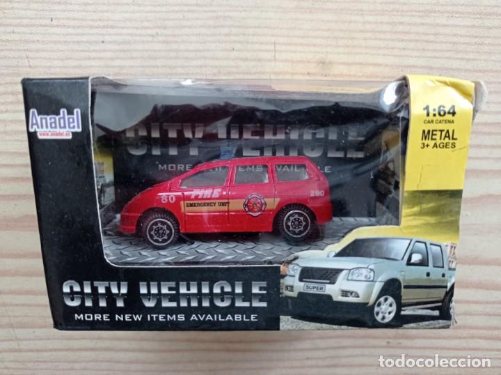 Coches a escala: City Vehicle - Fire Emergency Unit Con Caja - Foto 1
