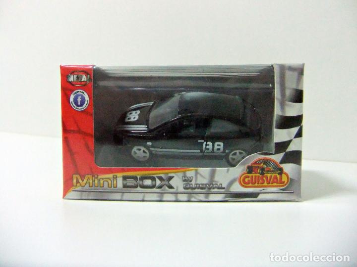 Coches a escala: SEAT IBIZA - GUISVAL MINI BOX ESCALA 1:58 1:64 APROX - COCHE NEGRO BLACK CAR #88 MINIBOX JUGUETE