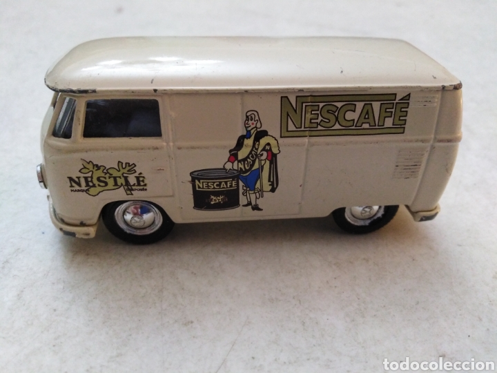 Carros em escala: Cami&oacute;n Corgi VW transporter T1, wolkswagen nescafe