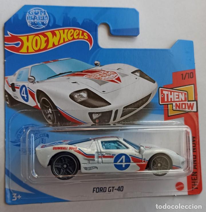 Coches a escala: HOT WHEELS FORD GT-40. GUMBALL 3000. THEN AND NOW 1/10 (1) - Foto 1 - 262712860