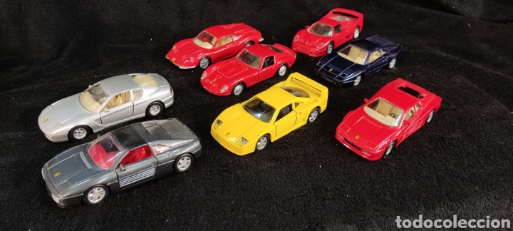 Coches a escala: Maisto, Lote 8 coches Ferrari 1/38