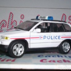 Coches a escala: BMW X5 POLICE DE HONWELL ABREPUERTAS MIDE 10 CM. DE METAL...LINDO