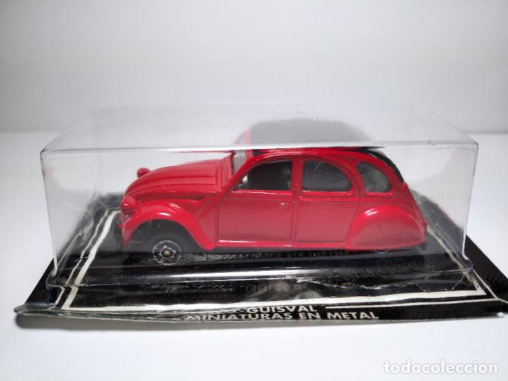 Coches a escala: RAREZA CITROEN 2 CV ROJO GUISVAL CAMPEON 1,64 NUEVO EN SU CAJA.ULTIMA SERIE FIN DEL MODELO.