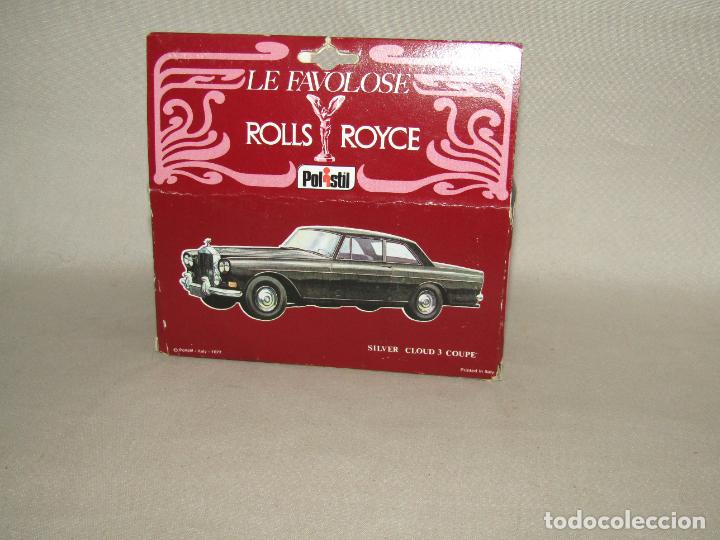 Coches a escala: Antigua Caja Vac&iacute;a del ROLLS ROYCE SILVER CLOU 3 COUPE de POLISTIL Made in Italy del A&ntilde;o 1977