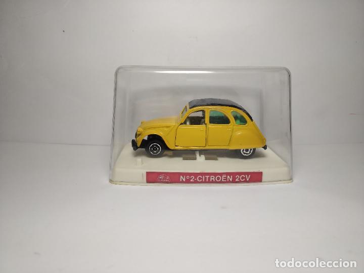 Coches a escala: CITROEN 2 CV AMARILLO DE GUISVAL CAMPEON 1,64 NUEVO EN SU CAJA
