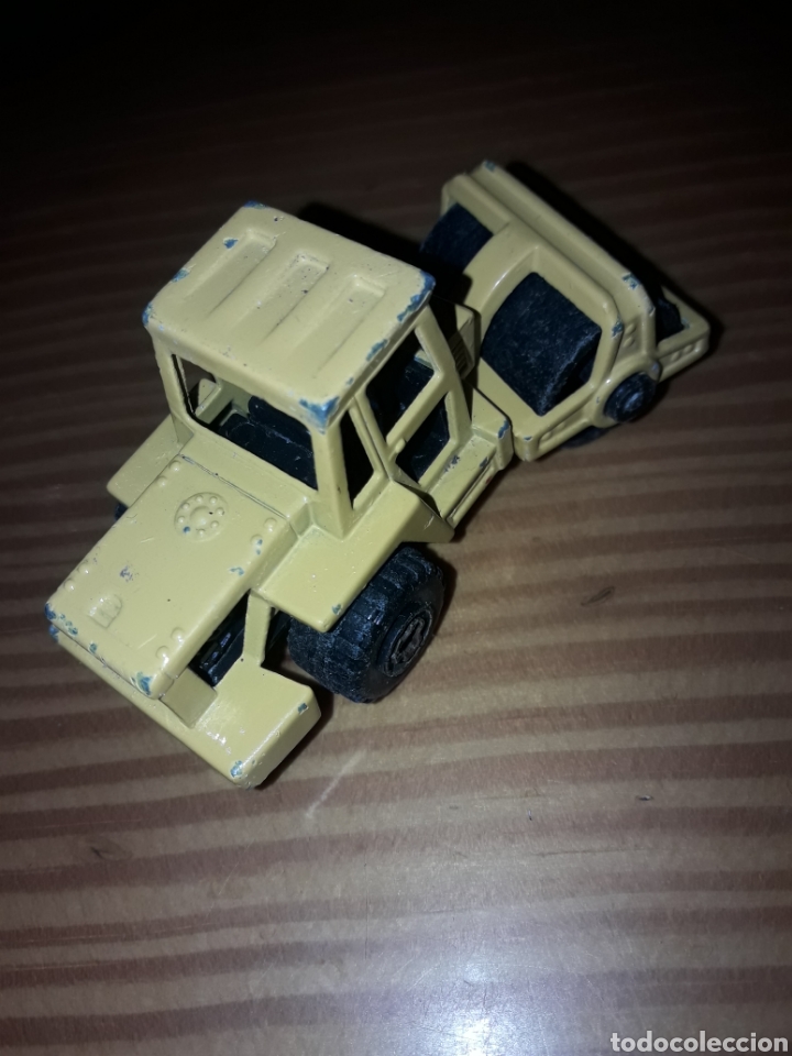 Coches a escala: apisonadora majorette 226 amarilla coche construccion obras