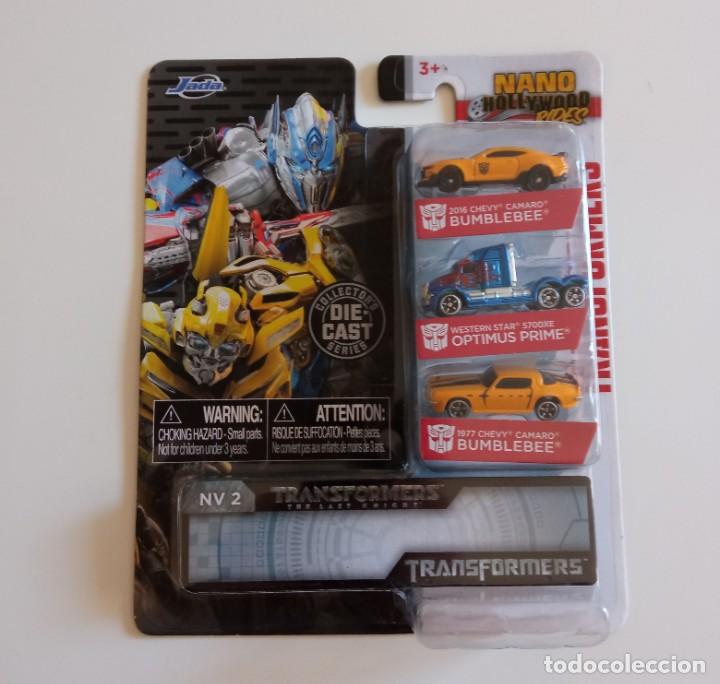 Coches a escala: Transformers Nano Hollywood Rides-Jada Toys