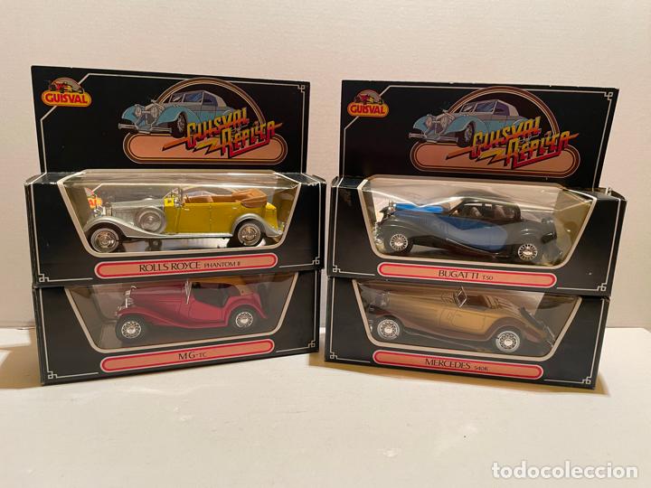 Coches a escala: COLECCION 4 COCHES GUISVAL SERIE REPLICA
