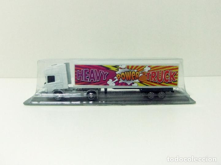 Coches a escala: CAMI&Oacute;N SCANIA TRAILER HEAVY POWER TRUCK - GUISVAL ESCALA 1:87 - JUGUETE REMOLQUE MINIATURA TOY SPAIN