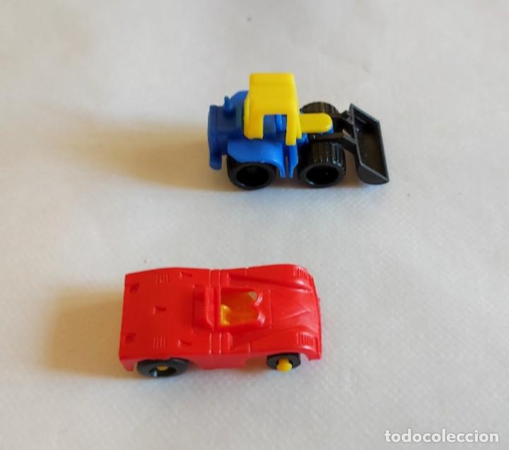 Coches a escala: coche / autom&oacute;vil - mini - lote de 2 - tractor y deportivo - plastico - baratija