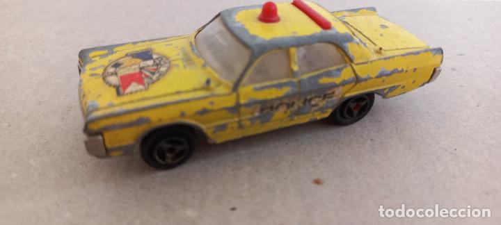 Coches a escala: COCHE DE POLICIA. MAJORETTE. ESCALA 1/70. MADE IN FRANCE. POLICE Plymouth. Coche PATRULLA metal