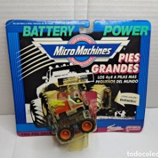 Coches a escala: MICROMACHINES PIES GRANDES. NUEVO EN BLISTER. CRUSHERS 11. RACE TOW TRUCK. REF 7406.MICRO MACHINES