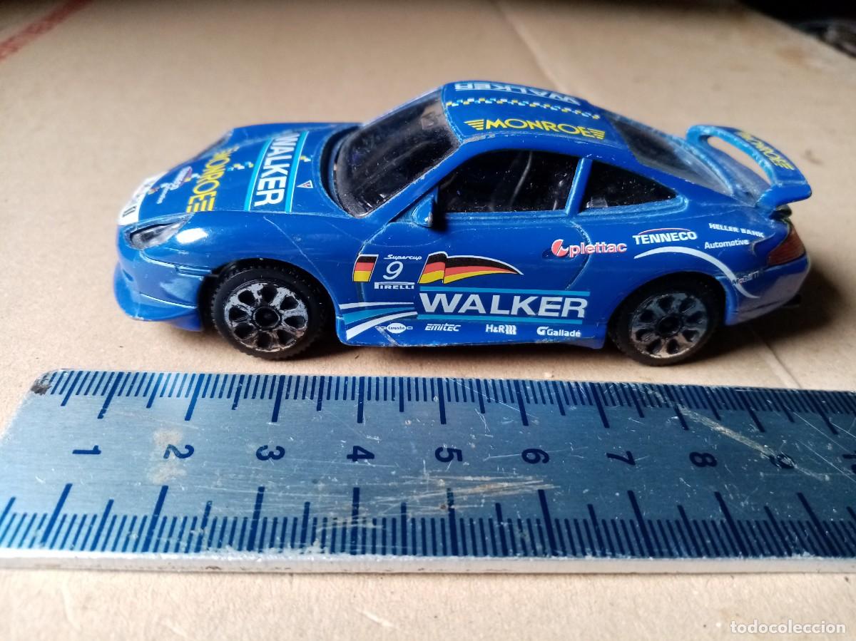 Coches a escala: PORSCHE 911 CARRERA AZUL ESC. 1/43 ECHO EN CHINA POR BURAGO , COCHE