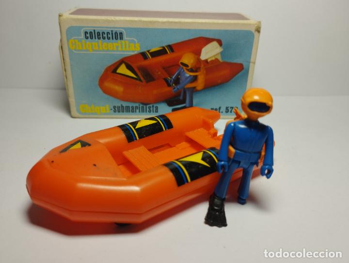 Coches a escala: BARCA LANCHA MOTORA ZODIAC CHIQUI SUBMARINISTA CAJA CHIQUICERILLAS GUISVAL CHIQUIVAL