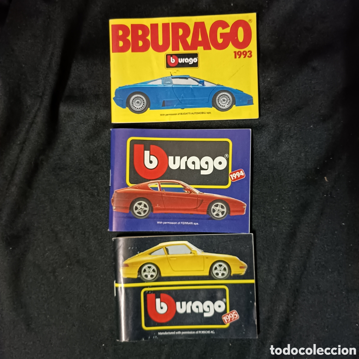 Coches a escala: Cat&aacute;logos Burago a&ntilde;os 93' 94' 95'