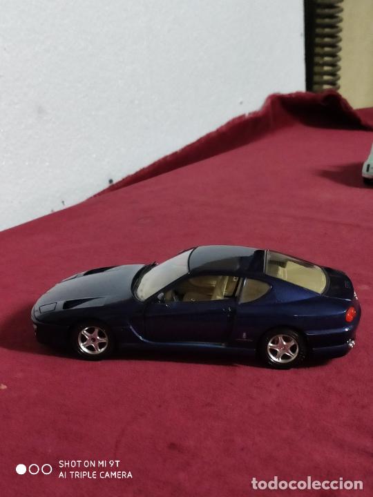 Coches a escala: BURAGO FERRARI 456 GT AZUL 1992 ESCALA 1 /25