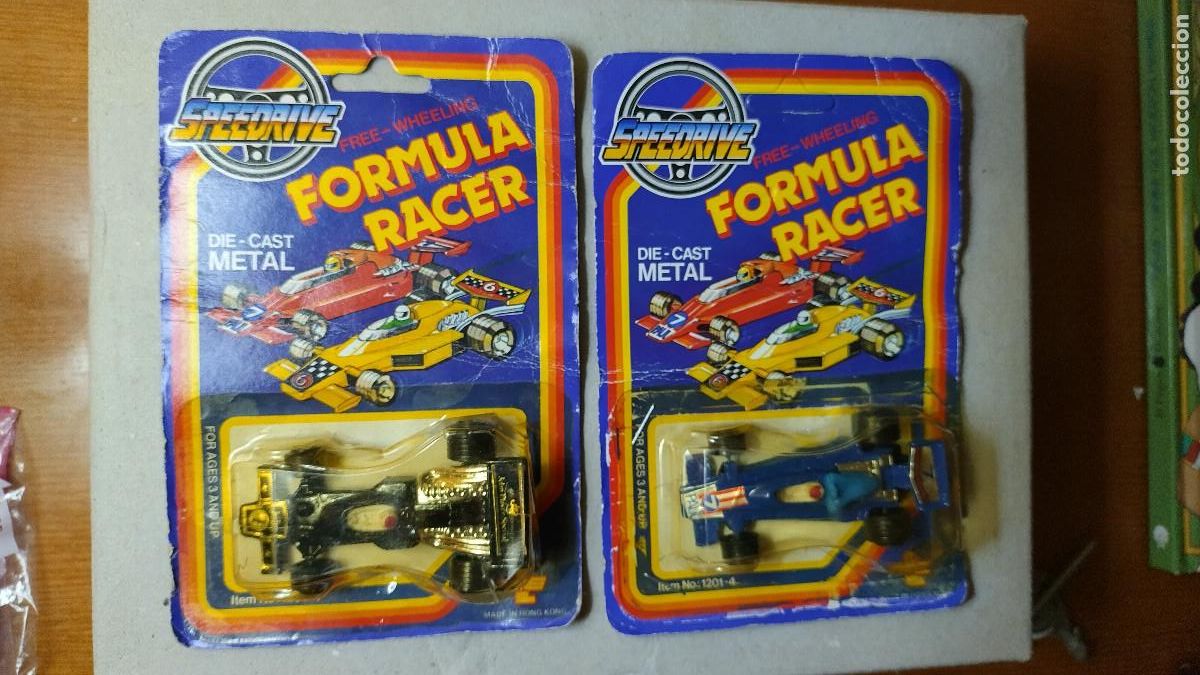 Model Cars: dos f&oacute;rmula uno f1 marca speedrive die cast nuevos en blister. a&ntilde;os 80. muy raros