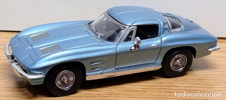 Coches a escala: COCHE A ESCALA, DE METAL. CHEVROLET CORVETTE DE 1963. MINICOCHE-138