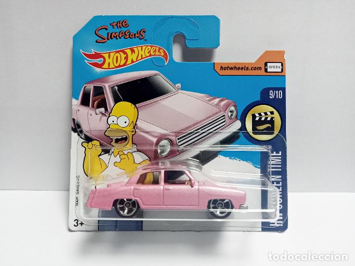 Coches a escala: THE SIMPSONS FAMILY CAR HOMER SIMPSON - HOT WHEELS MATTEL HW SCREEN TIME 2017 COCHE ESCALA 1:64 LOS