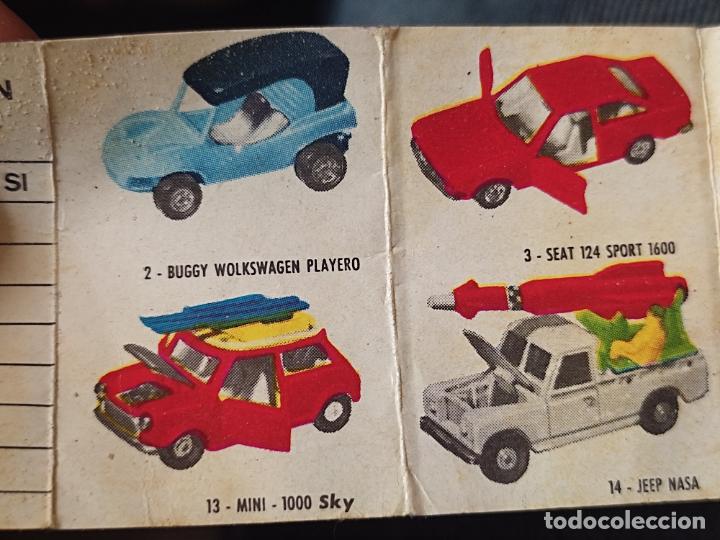 Coches a escala: GUISVAL 1973 CATALOGO CAMPEON MINIATURA ACORDEON ORIGINAL USADO 4X 3 CMS