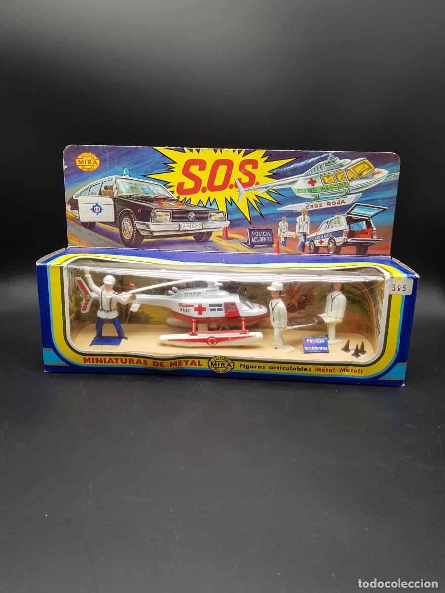 Modellautos: S.O.S MINIATURAS DE METAL MIRA HELICOPTERO CRUZ ROJA