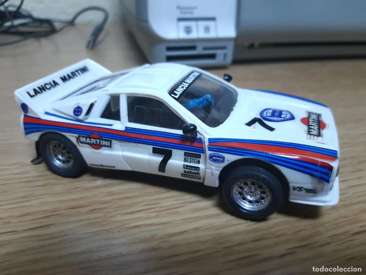 Coches a escala: Scalectric coche Lancia Rally 037 Perfecto