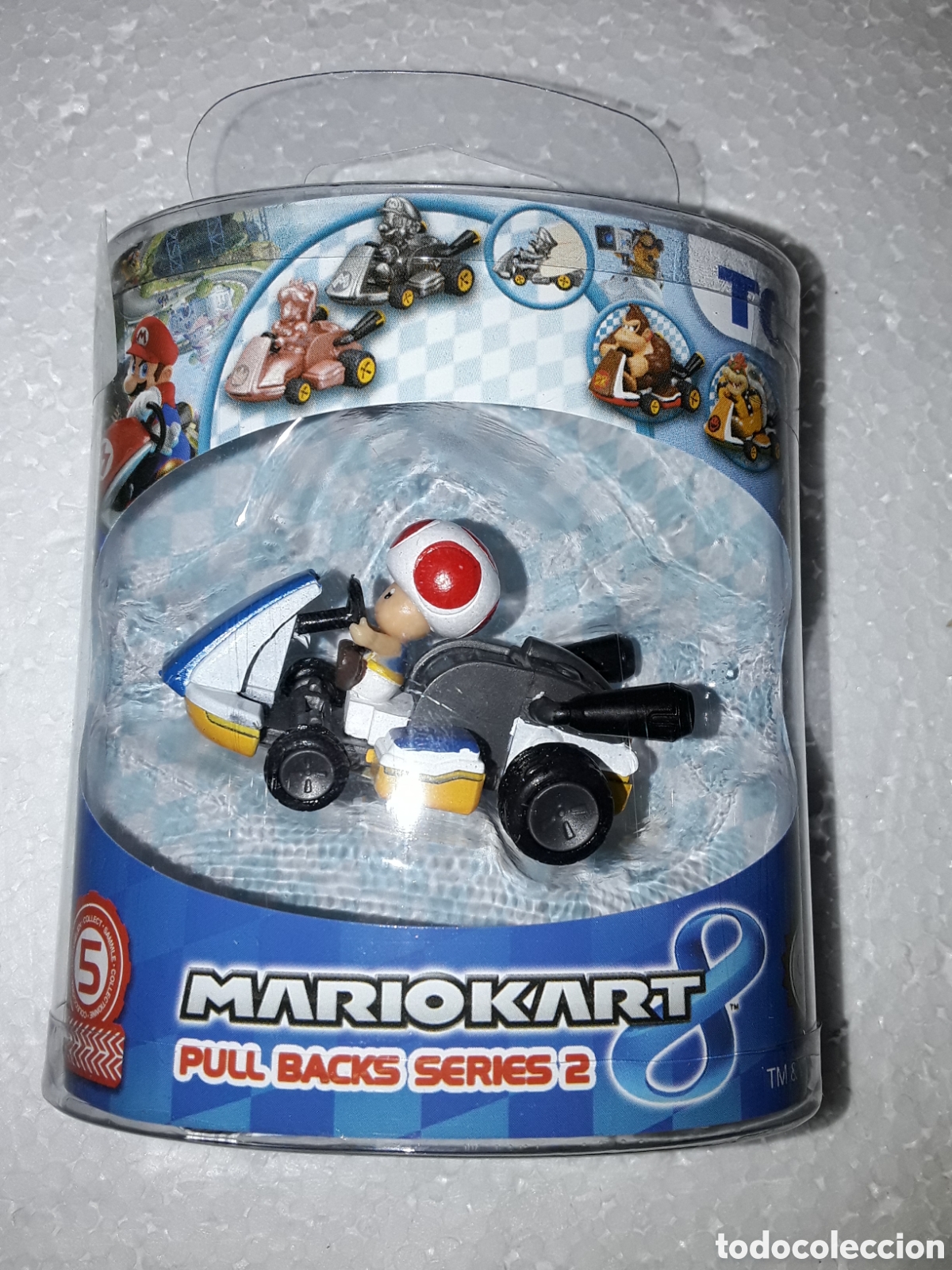 Coches a escala: Coche Toad Mario Kart Pull Back Series 2 Nintendo - Foto 1