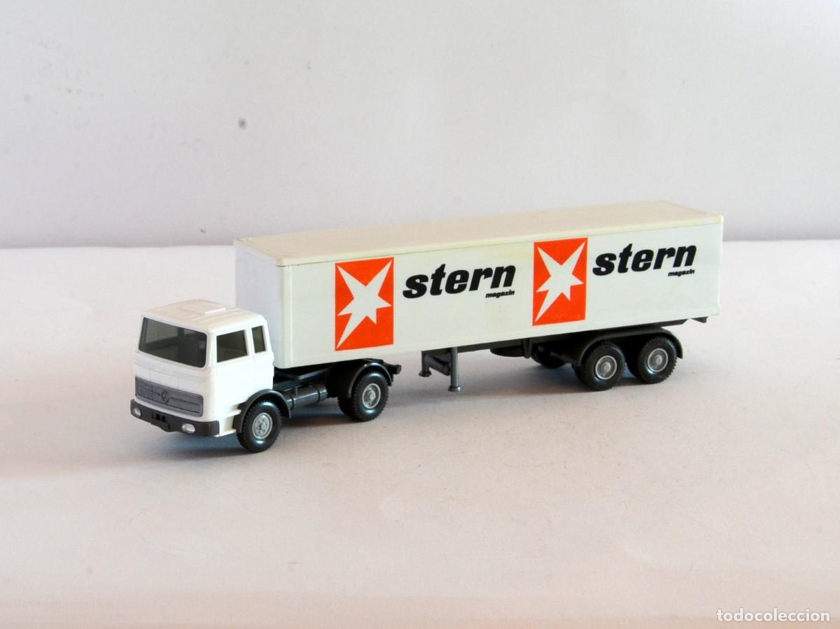 Coches a escala: Wiking Escala 1:87 H0 Antiguo Cami&oacute;n Articulado Mercedes Benz 1620 Stern