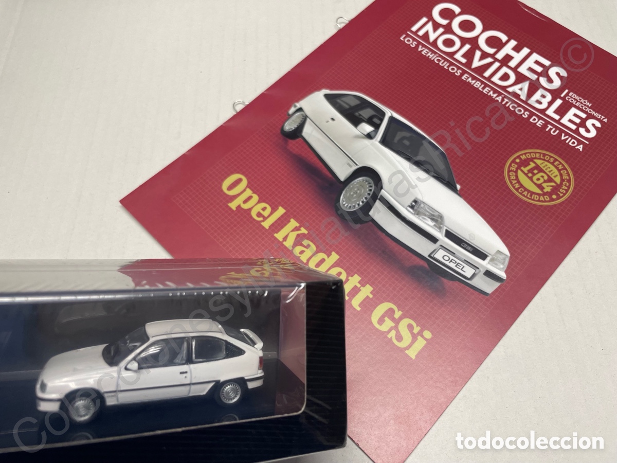 Coches a escala: Coche cl&aacute;sico Opel Kadett GSI blanco (Escala 1:64) Ixo. Nuevo en su vitrina expositora.