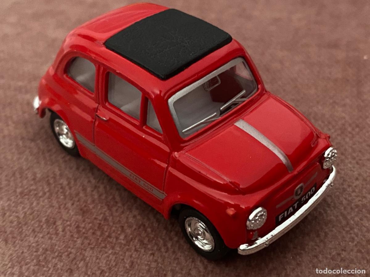 Coches a escala: COCHE FIAT 500 ROJO KINSMART