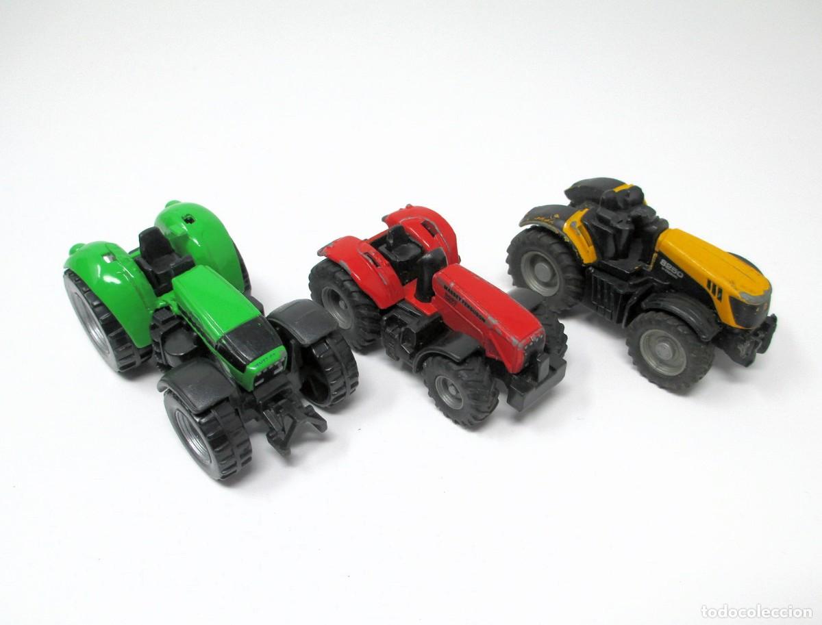 Coches a escala: Lote de 3 Tractores de Siku - (Con faltas)