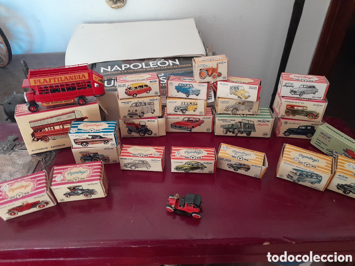 Carros em escala: Coleccion de 26 coches minicars anguplast