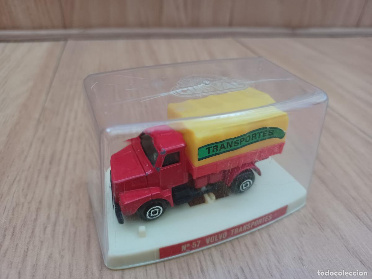 Coches a escala: COCHE GUISVAL VOLVO TRANSPORTES N&ordm;.57 1/66 USADO Miniaturas en Metal CON CAJA COLECCI&Oacute;N 1978