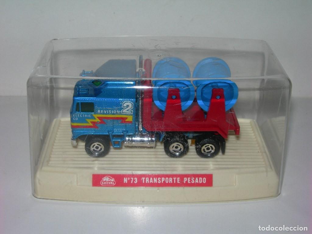 Coches a escala: COCHE / CAMI&Oacute;N N&ordm; 73 TRANSPORTE PESADO NUEVO EN SU CAJA FABRICADO POR GUISVAL - A&Ntilde;OS 80 -