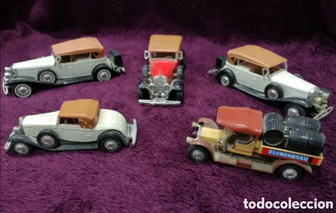 Coches a escala: Lote 5 coches a escala de la marca Guisval