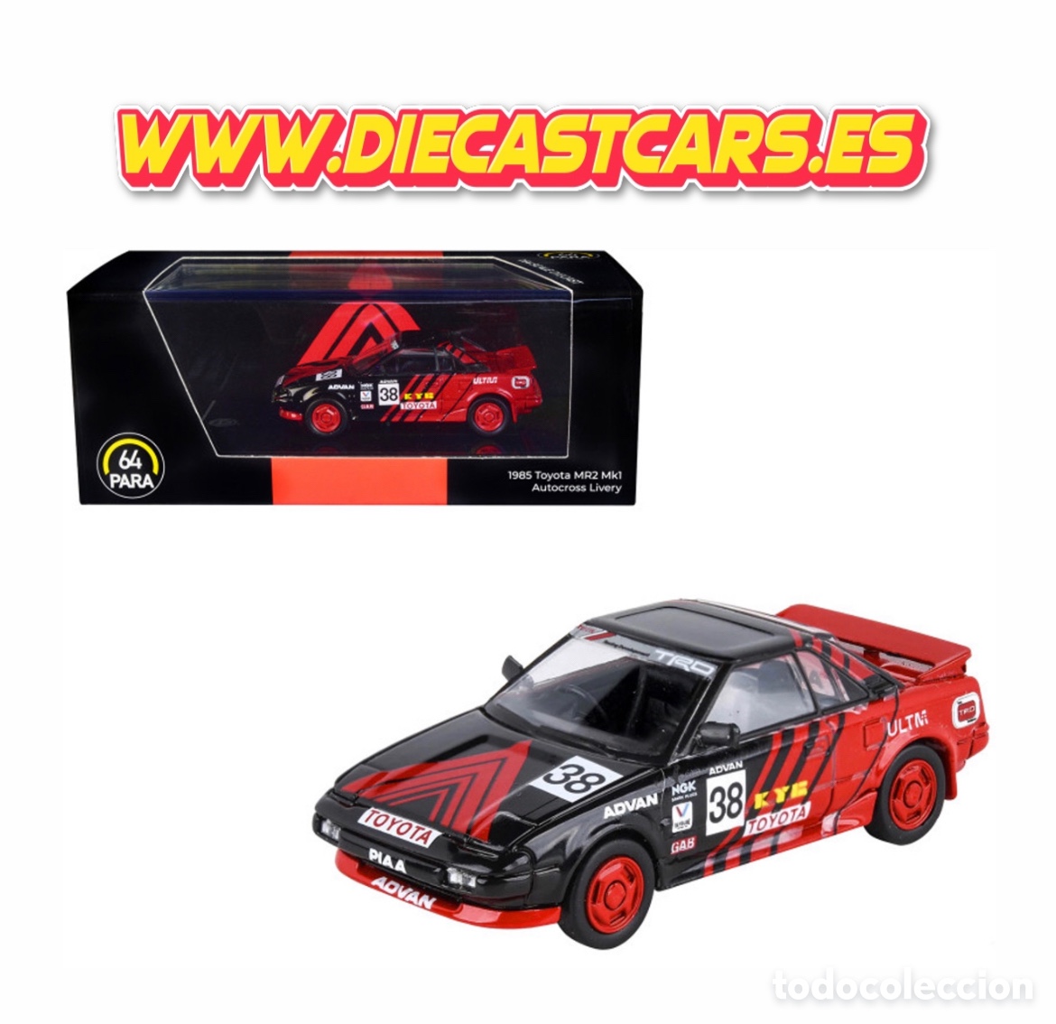 Coches a escala: Para64 TOYOTA MR2 MK1 Autocross Libery Advan 1:64