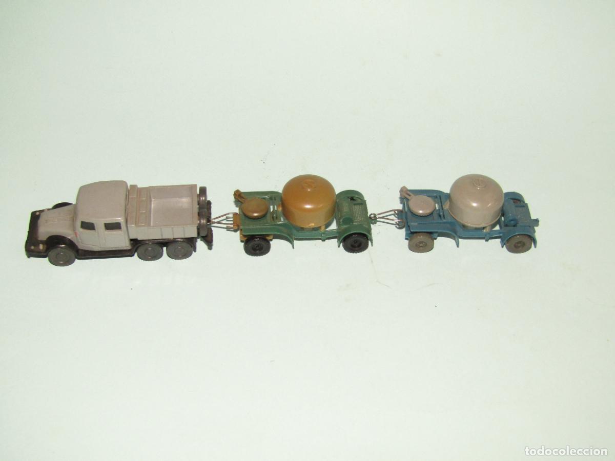Modellautos: Antiguo Cami&oacute;n con Doble Remolque en Escala *H0* 1/87