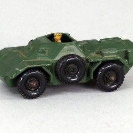 Tanqueta Ferret Scout Car Matchbox Lesney nº 61 Vehículo militar años 60