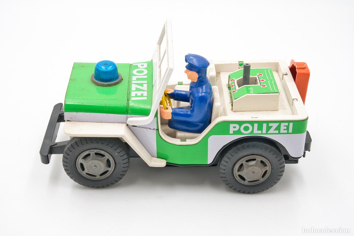Coches a escala: Jeep de Polic&iacute;a Juguete Vintage