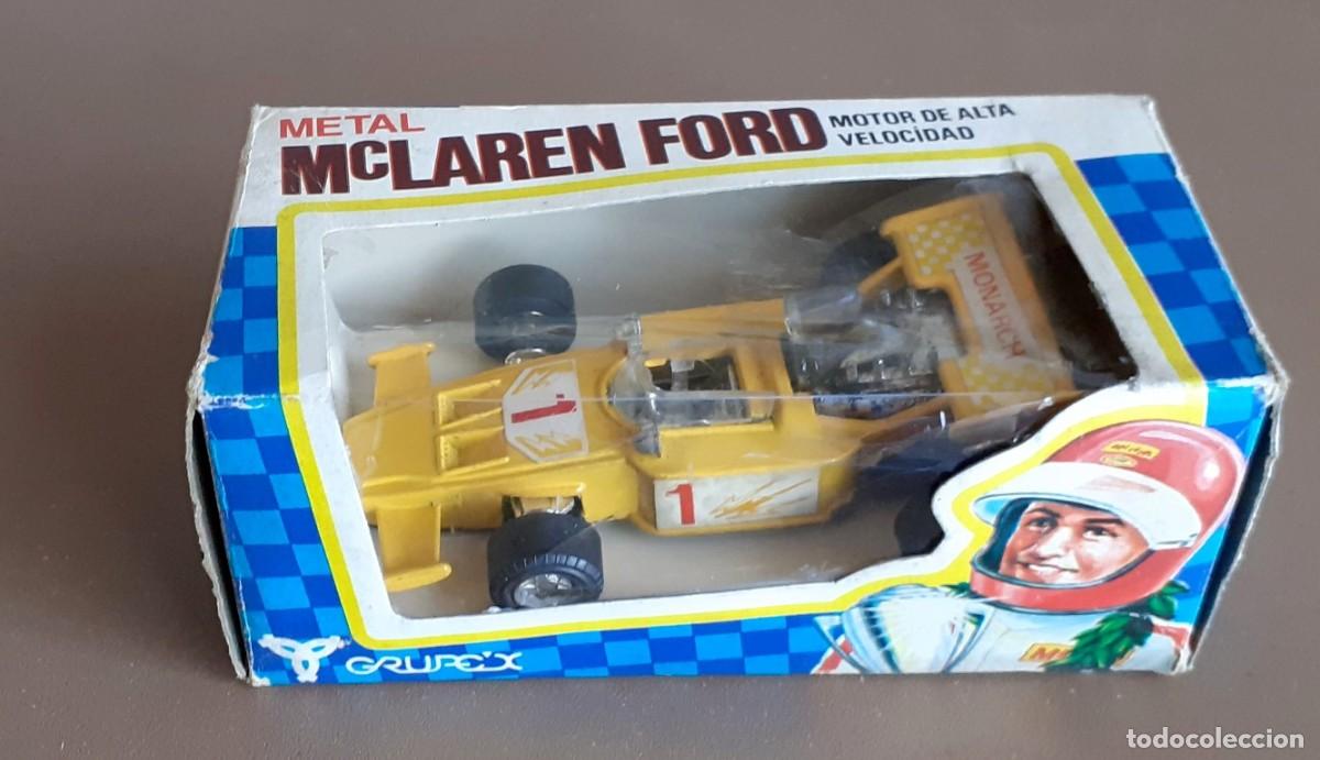 Coches a escala: Mc LAREN FORD - Motor de alta velocidad Metal Crupe&acute;s - Sin usar sacados de una jugueter&iacute;a antigua