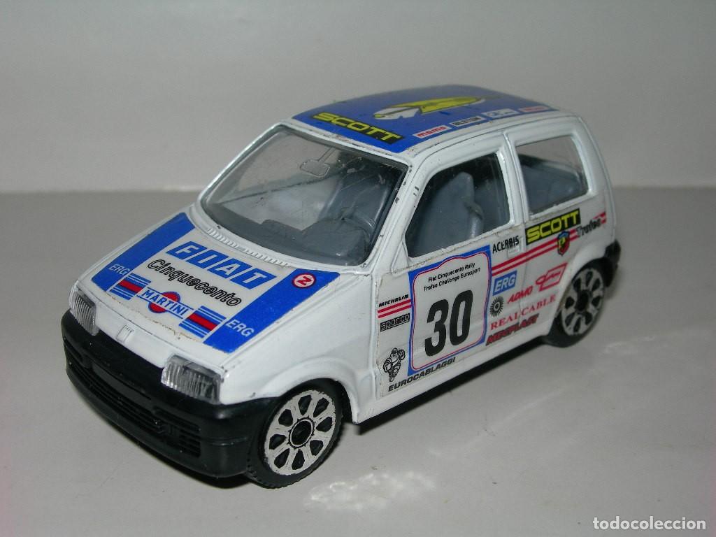 Coches a escala: COCHE DE METAL FIAT CINQUECENTO - ESCALA 1/43 - FABRICADO POR BURAGO -
