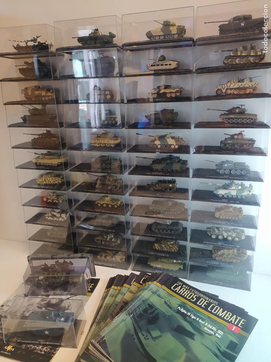Coches a escala: Colecci&oacute;n 45 Carros de combate Altaya + revistas